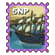 Docked Ship Stamp