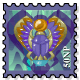Jewelled Scarab Stamp