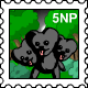 Black Bearog Stamp
