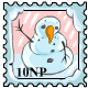Frosty Snowman Stamp