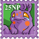Purple Grundo Stamp
