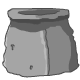 Perfect for storing Tyrannian cookies, this
stone pot is a great addition to any home.