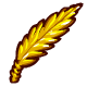 Golden Feather Bookmark