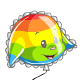 Rainbow Kacheek Balloon