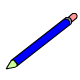 Blue Pencil with Eraser
