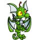 Wind Up Green Draik Toy