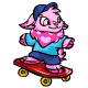 Pink Cybunny Skateboard Toy