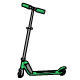 Here is a great green scooter to get
around Neopia on! This one is only the basic model :(