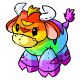 Rainbow Kau Plushie