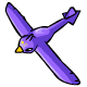 This glider soars through the air with a light toss.