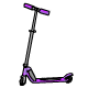 Here is a great purple scooter to get around Neopia on!  Wow!  This one is a rare purple scooter, so it has better grip and faster wheels.