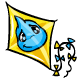 Blue Shoyru Kite - r94