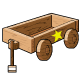 Wooden Pull Along Cart - r78