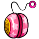 This pink yoyo is perfect for tricks and things.