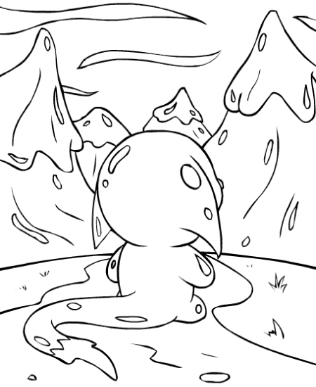 Neopets - Jelly World Colouring Pages