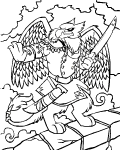 neopets - darigan citadel colouring pages
