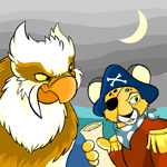 Captain Threelegs and Admiral Clawhammer