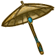 這手工精細的陽傘，最先出現在尋找露納拉公主裡，適合在大熱天給主人遮陽。