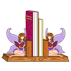 Library Faerie Bookend