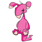 Angry pink blumaroo (old pre-customisation)