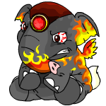 Angry fire elephante (old pre-customisation)