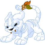 Angry snow kougra (old pre-customisation)