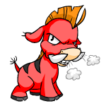 Angry red moehog (old pre-customisation)
