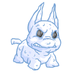 Angry snow poogle (old pre-customisation)