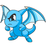 Angry blue shoyru (old pre-customisation)