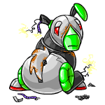 Beaten robot gnorbu (old pre-customisation)