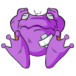 Beaten purple quiggle (old pre-customisation)