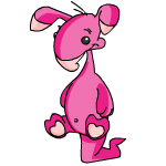 Happy pink blumaroo (old pre-customisation)