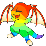Happy rainbow shoyru (old pre-customisation)