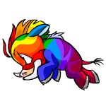 Ranged Attack rainbow moehog (old pre-customisation)