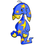 Sad starry blumaroo (old pre-customisation)