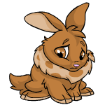 Sad brown cybunny (old pre-customisation)