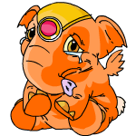 Sad orange elephante (old pre-customisation)