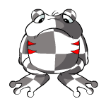 Sad checkered quiggle (old pre-customisation)