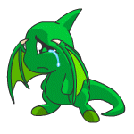 Sad green shoyru (old pre-customisation)