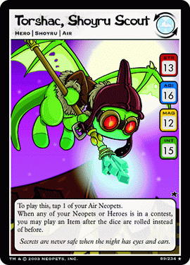 Plenty of free to use characters on trading cards.